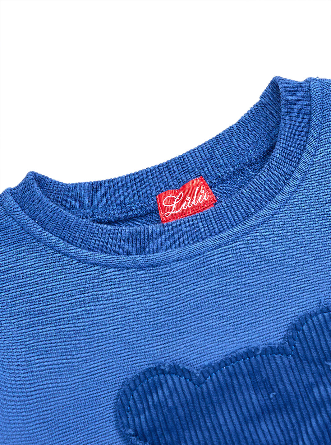 Bear Corduroy Top - Royal Blue