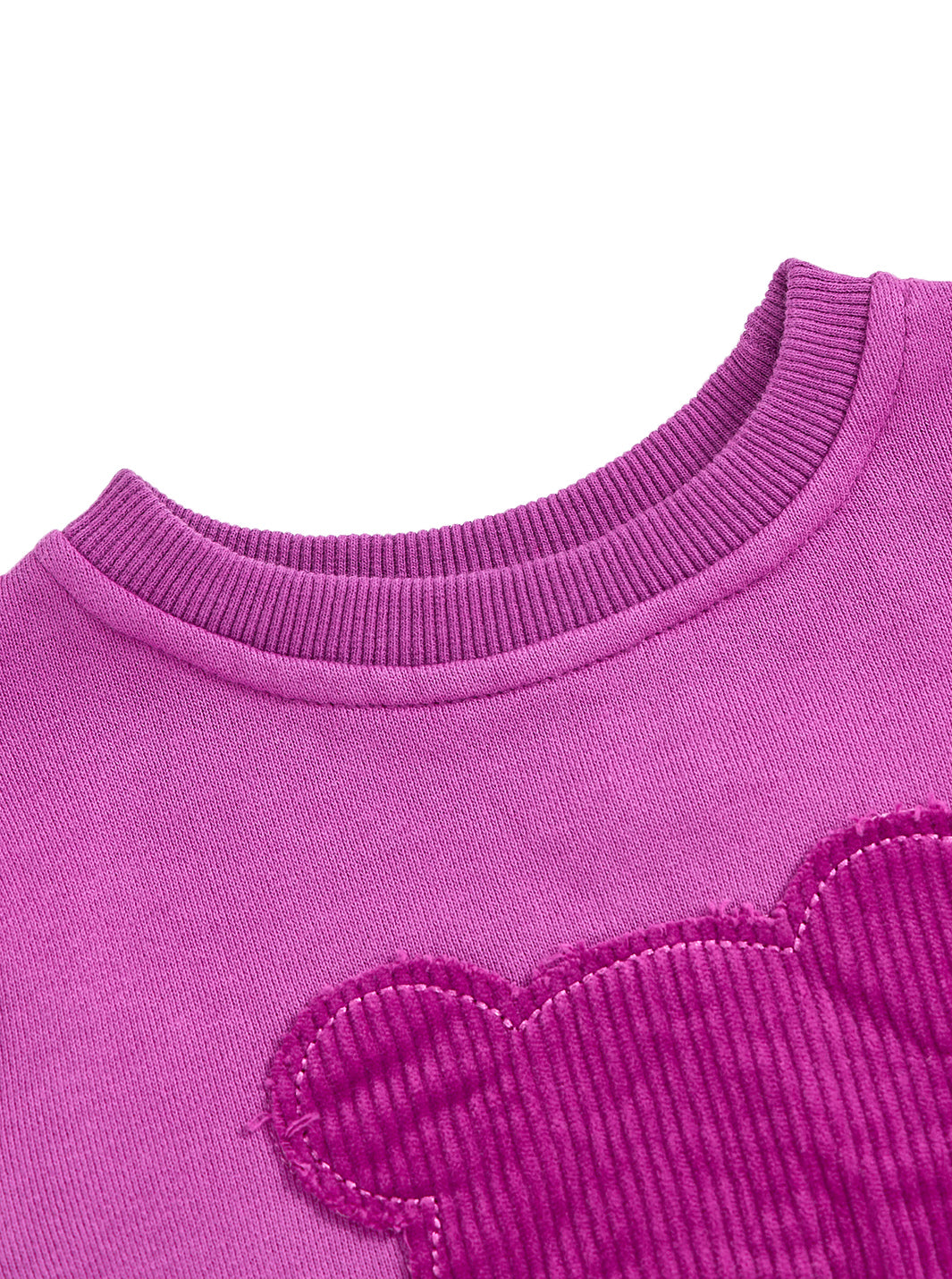 Bear Corduroy Top - Purple