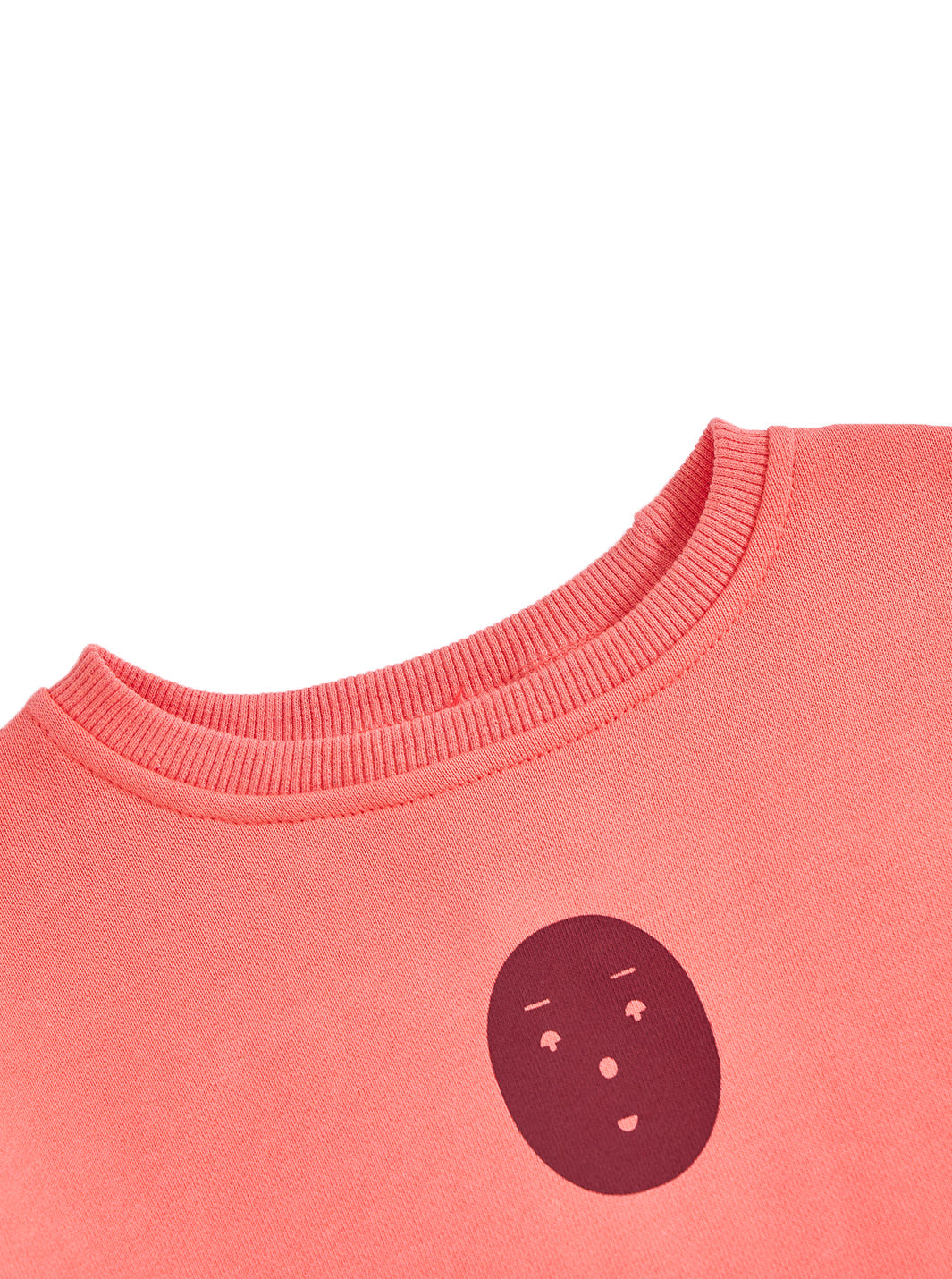 Smiley Print Top- Orange