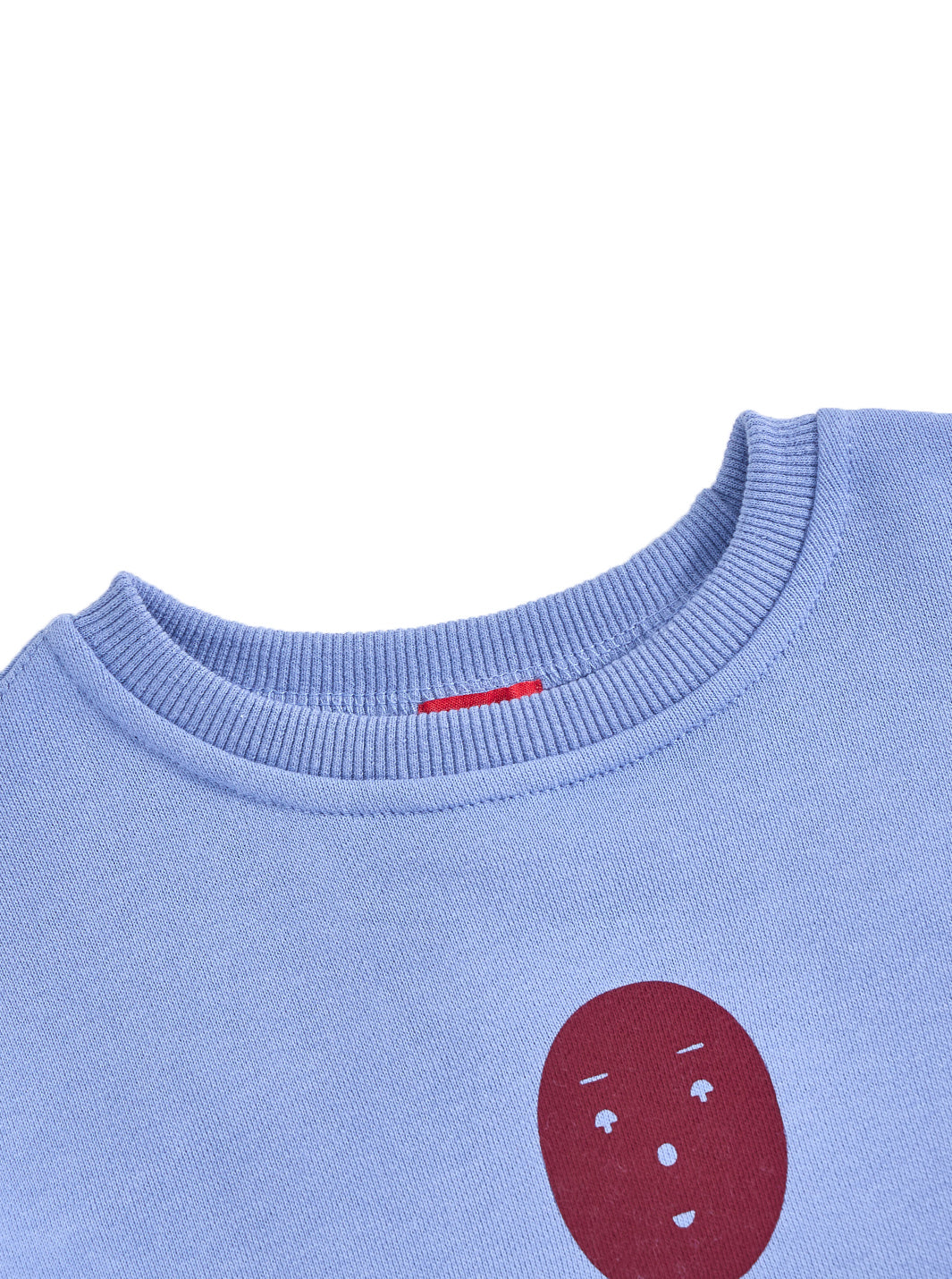 Smiley Print Top- Blue