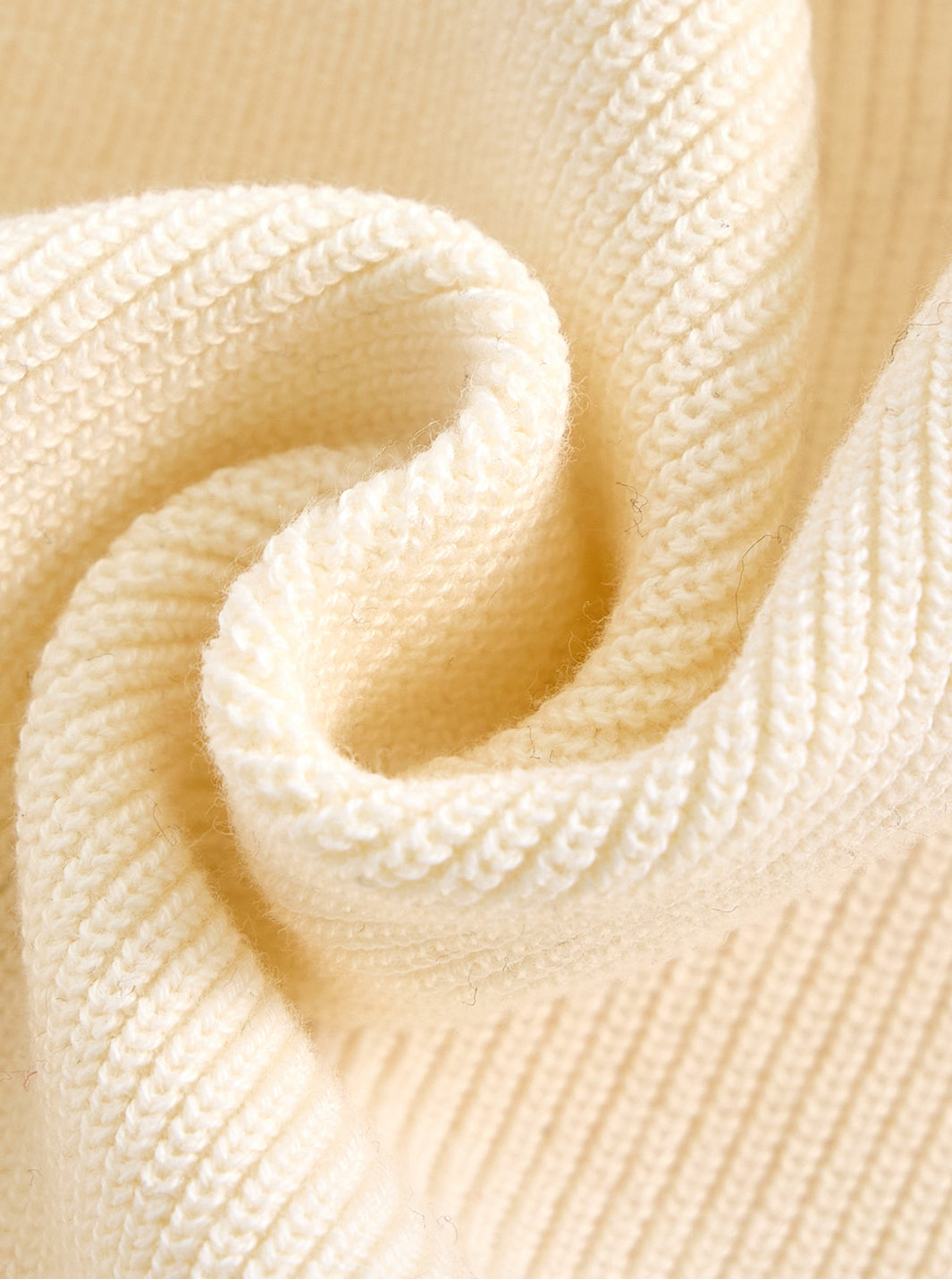 Baby Knit Legging Overall - Almond White