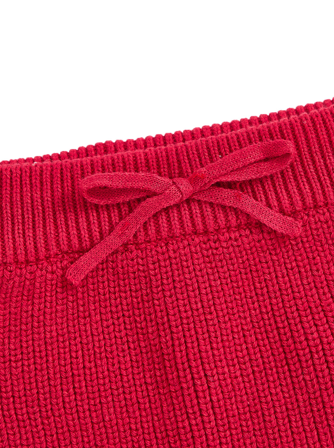 Baby Knit Rib Panty - Red Mix