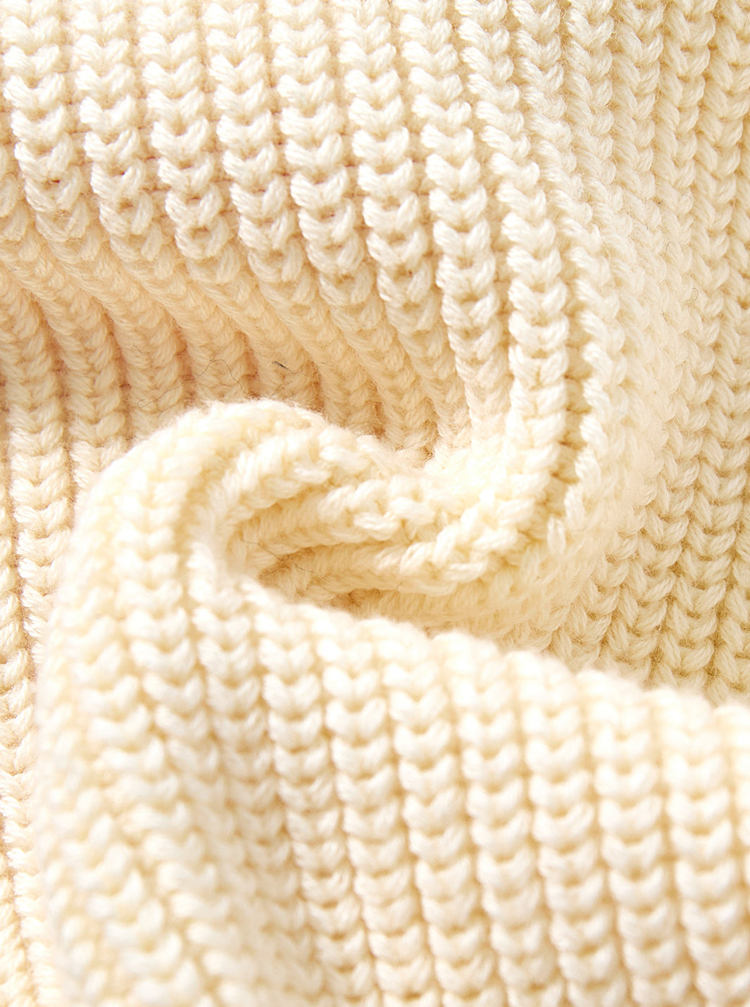 Combo Color Sweater - Almond White