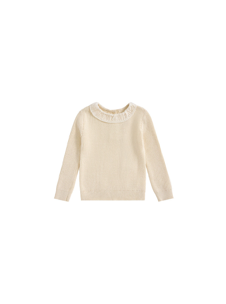 Combo Sweater - Almond White