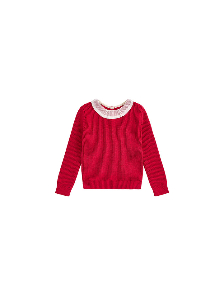 Combo Sweater - Red Mix
