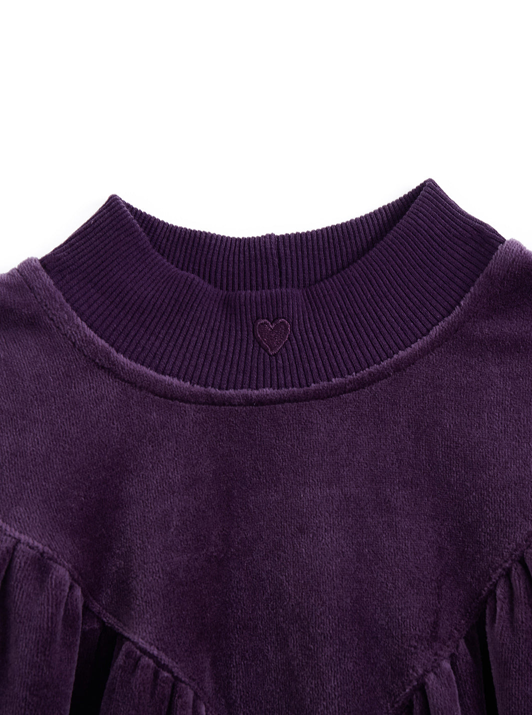 Velour Mock Neck Dress