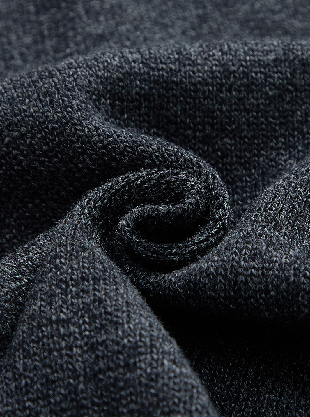 Big Sailor Collar Sweater - Charcoal Mélange