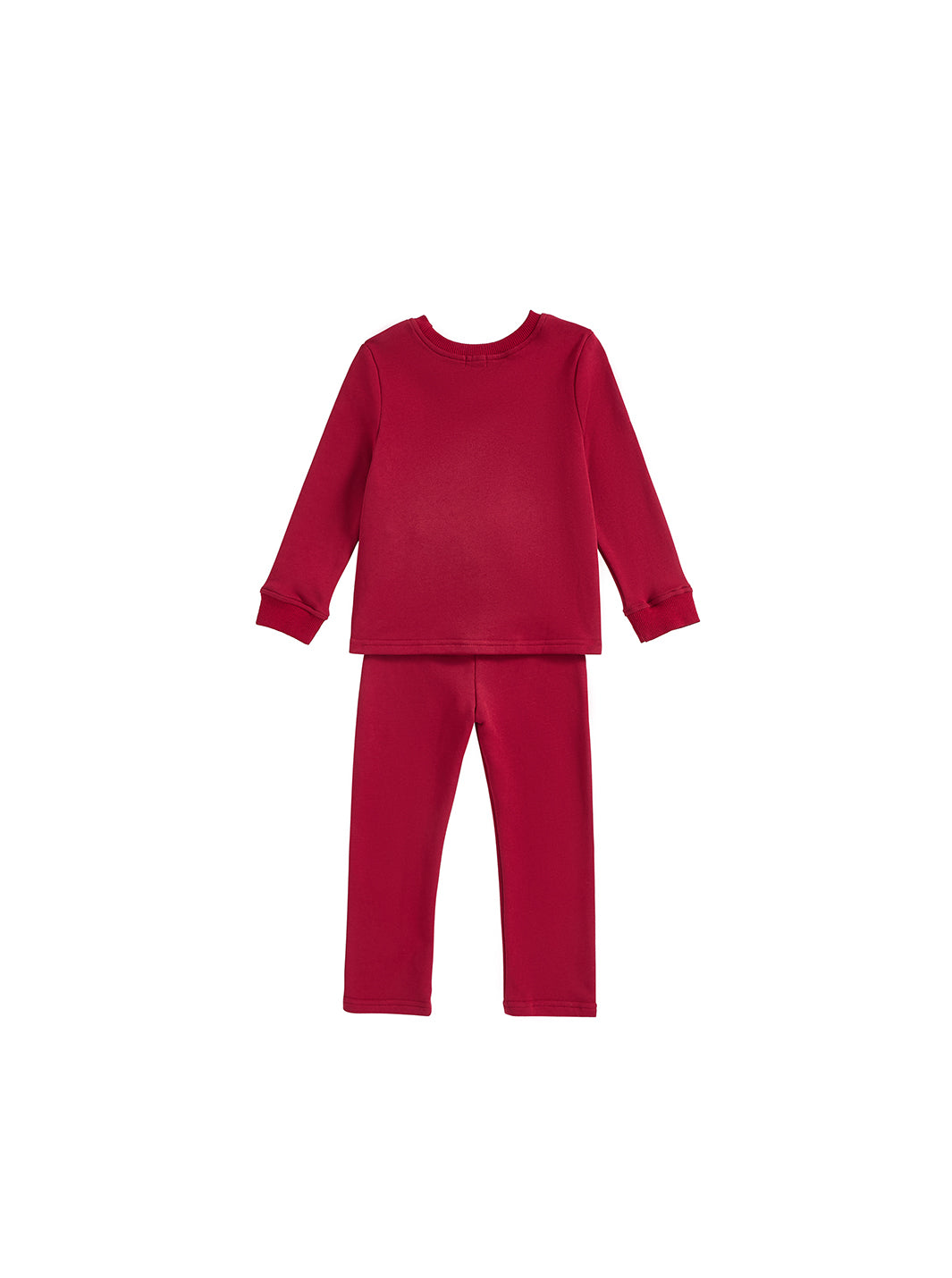Baby French Terry Solid Set - Deep Maroon