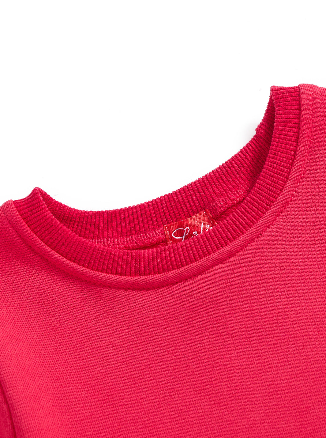 Baby French Terry Solid Set - Hot Coral