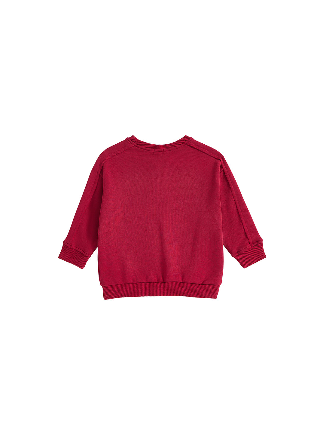 French Terry Cut Top - Deep Maroon
