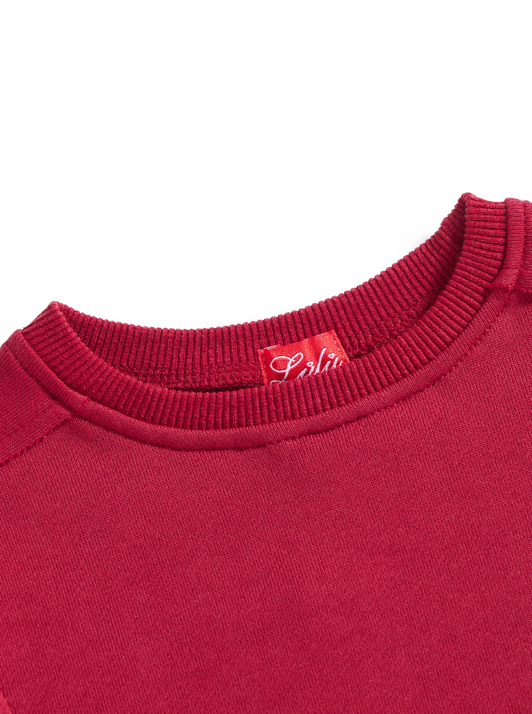 French Terry Cut Top - Deep Maroon