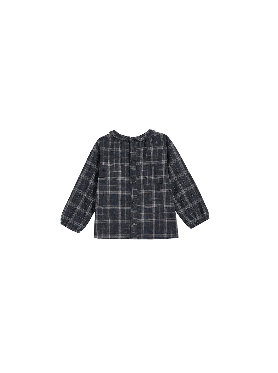 Grey Plaid Collar Shirt