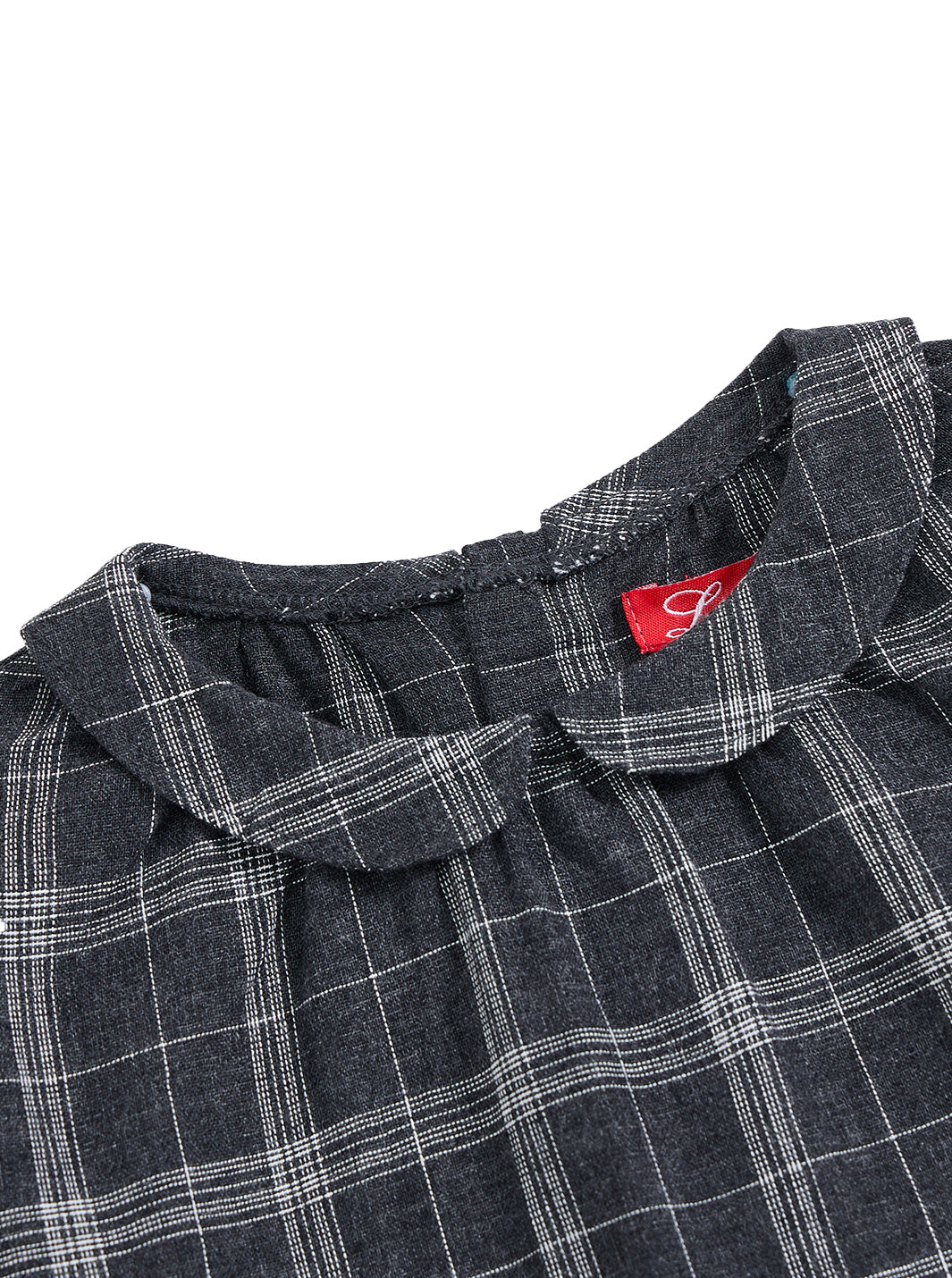Grey Plaid Collar Shirt