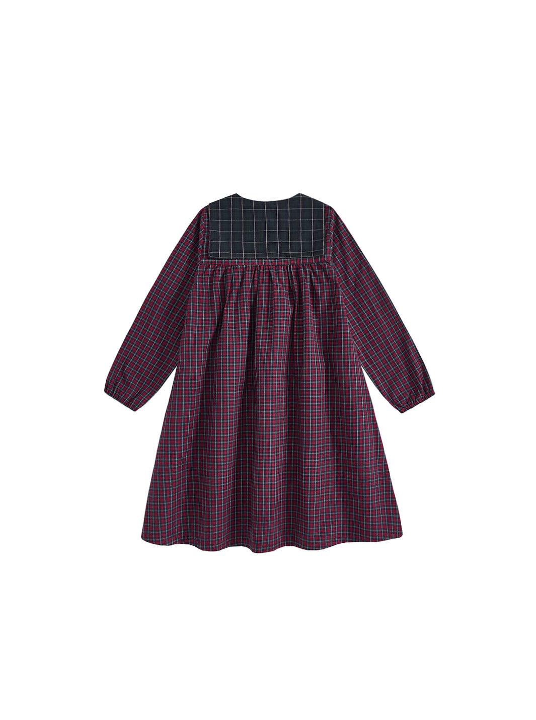 Plaid Sailor Collar Dress