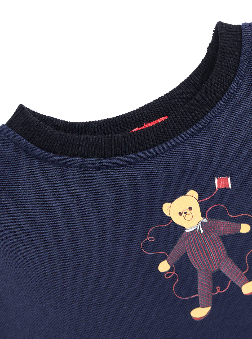 Plaid Bear Print Top