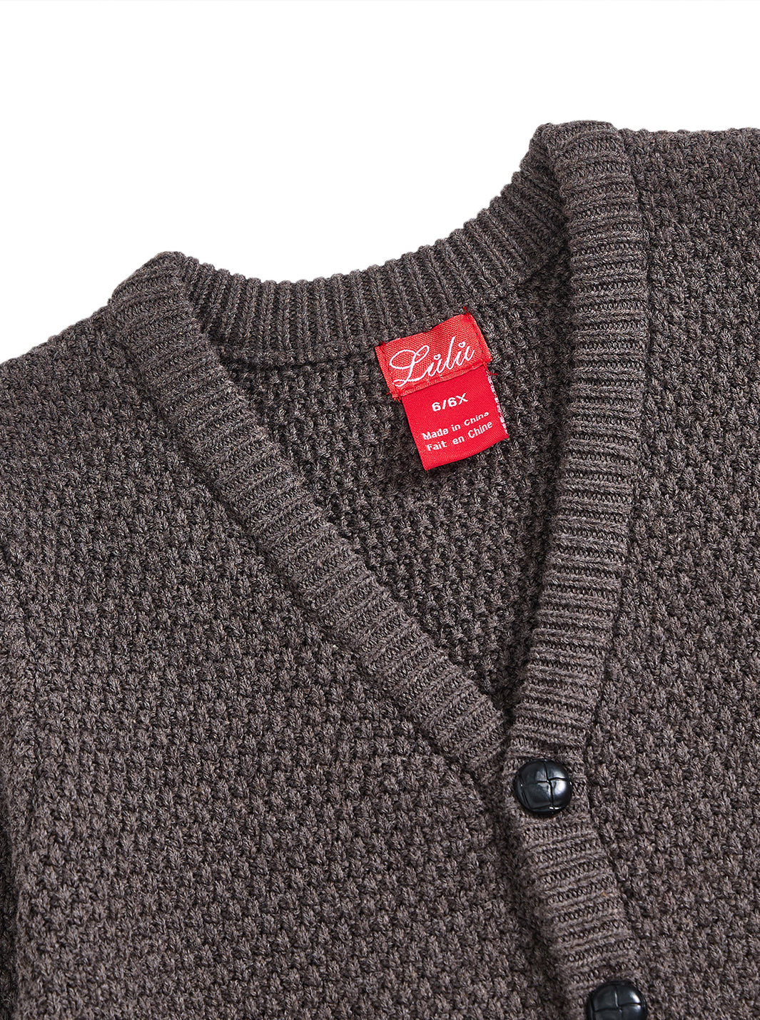 Basket Weave Cardigan - Wood Mix