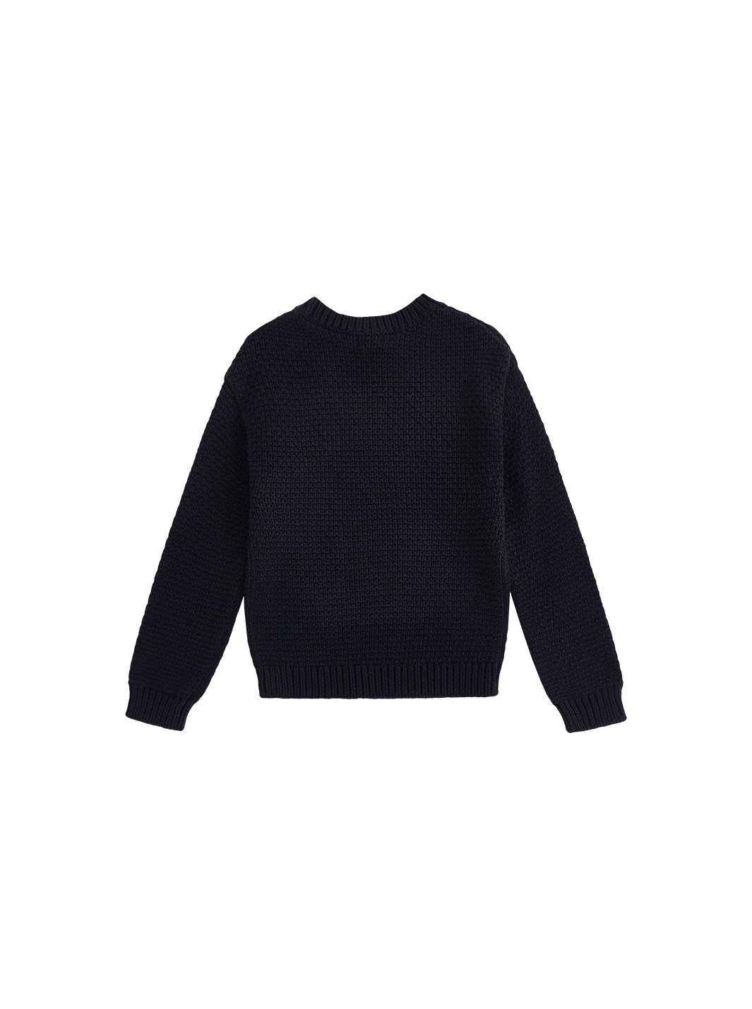 Crochet Knit Sweater - Black