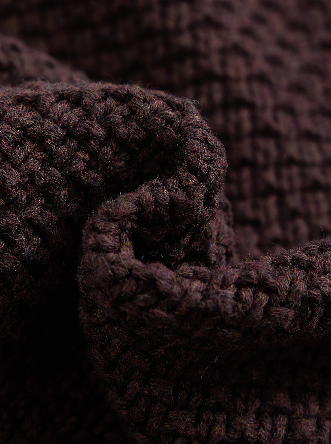 Crochet Knit Sweater - Brown