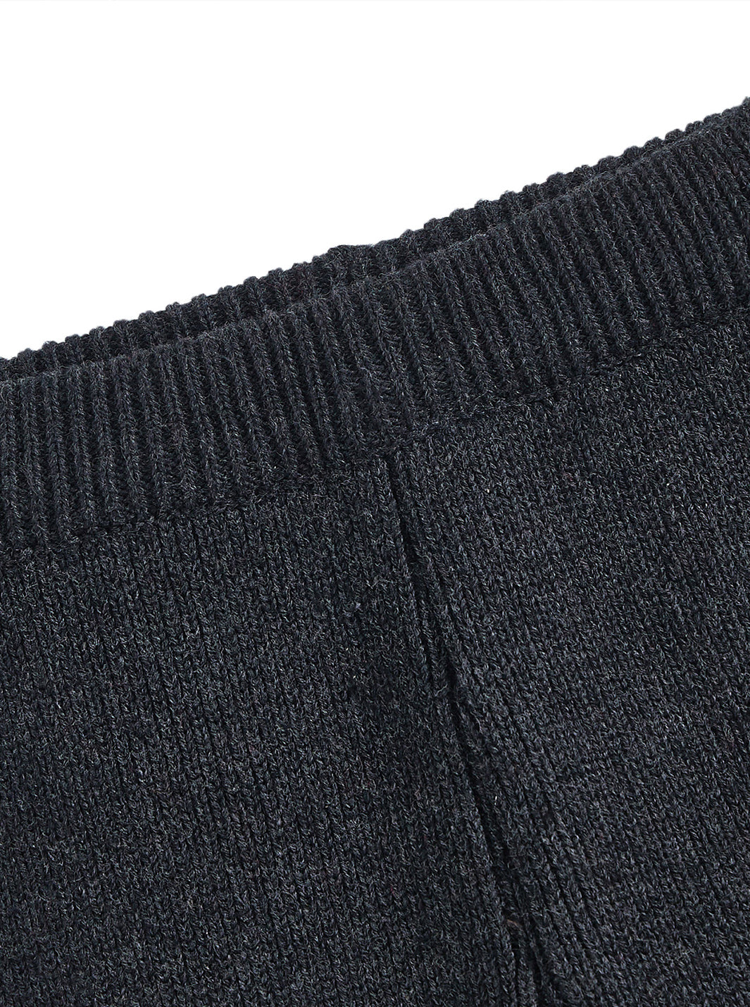 Rib Knit Leggings - Charcoal
