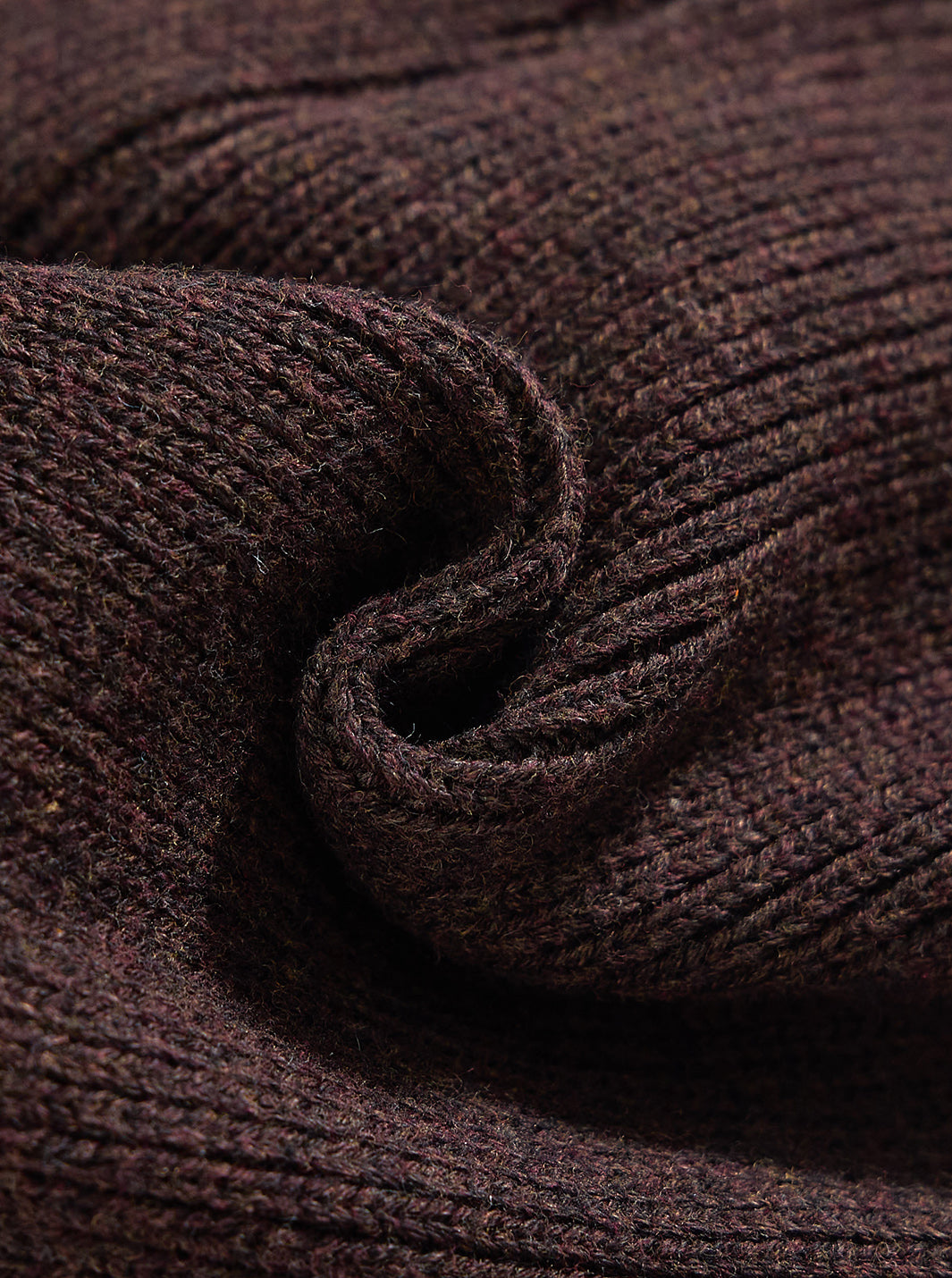 Rib Knit Leggings - Brown