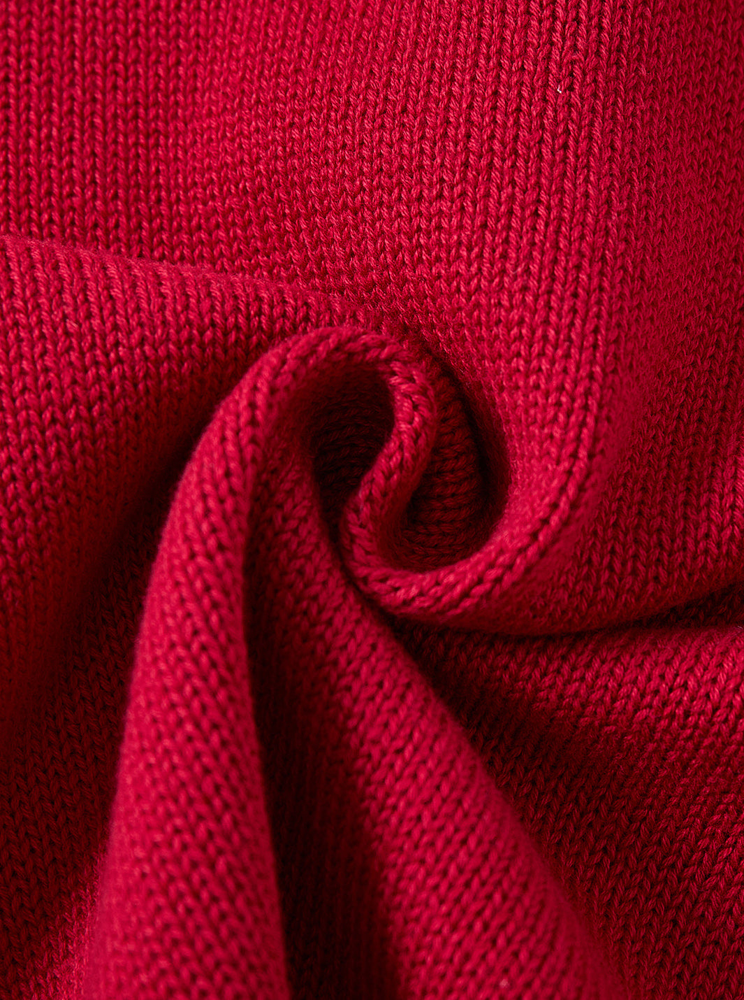 Cardigan Trim Bows Sweater - Burnt Red