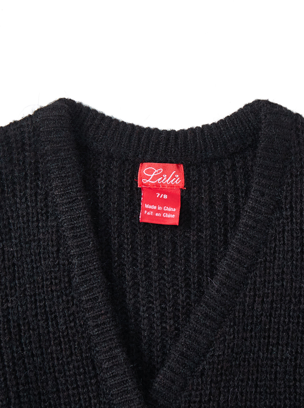 Cardigan Wrap Style Sweater - Black