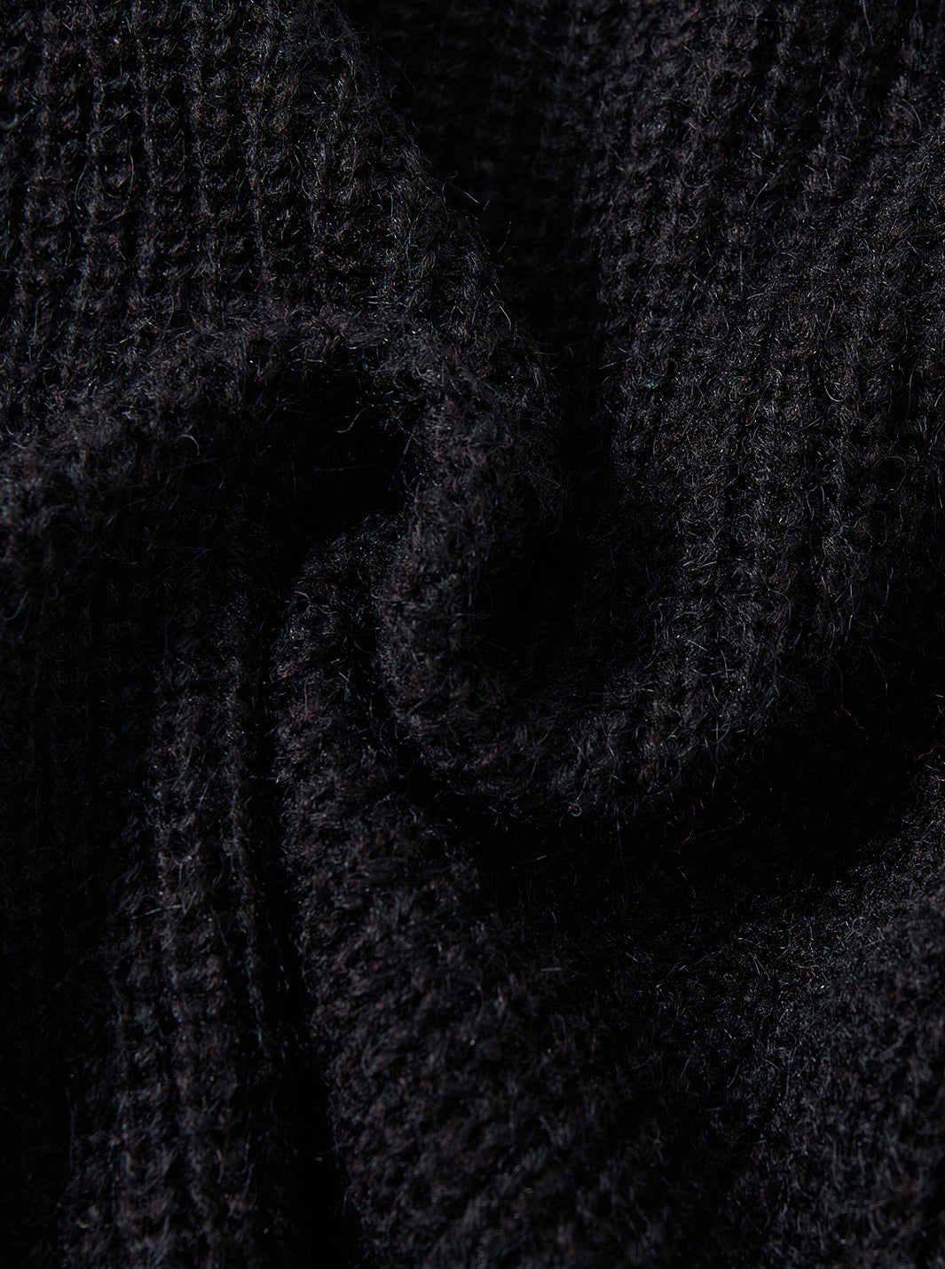 Cardigan Wrap Style Sweater - Black