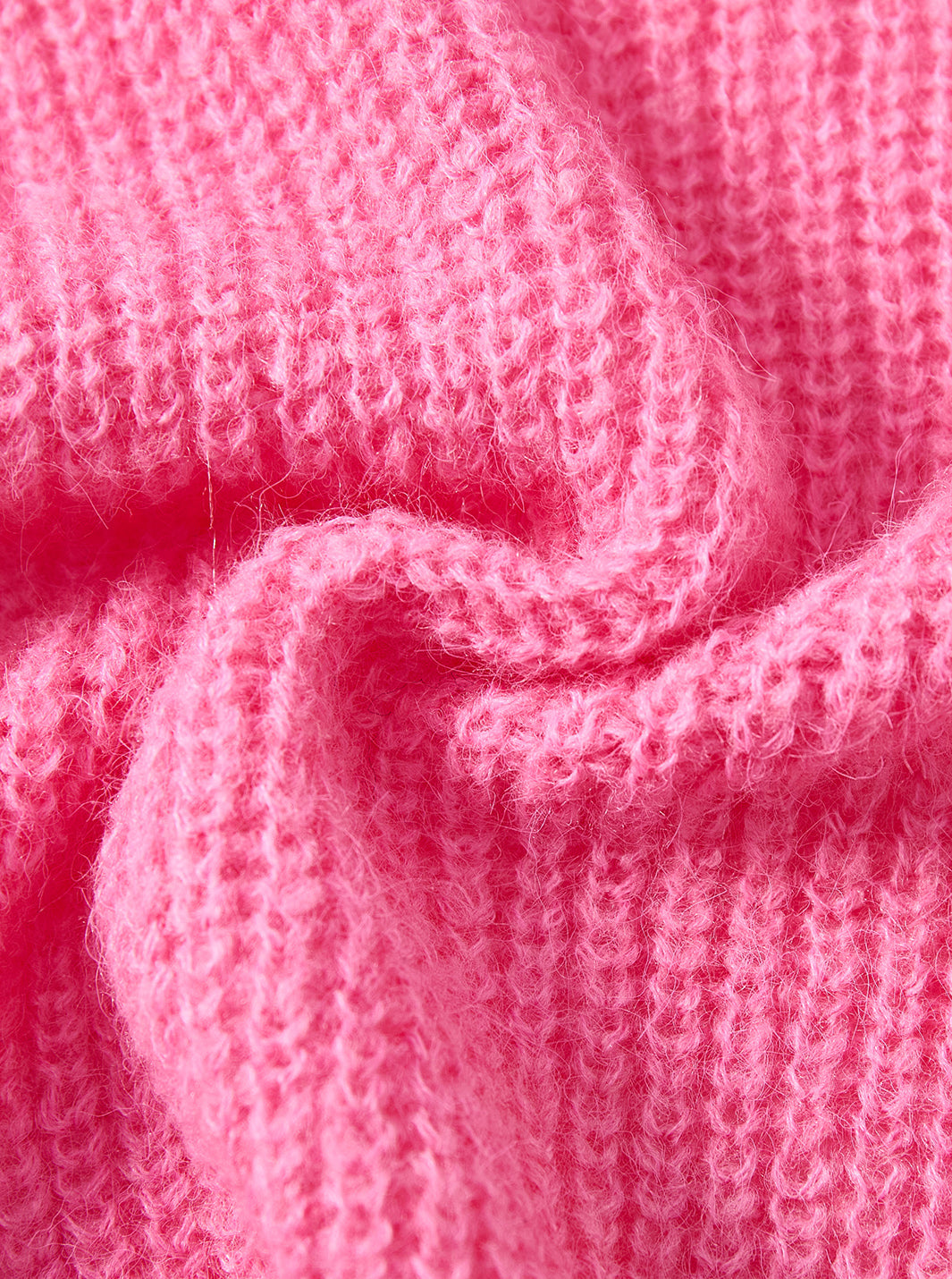 Cardigan Wrap Style Sweater - Hot Pink