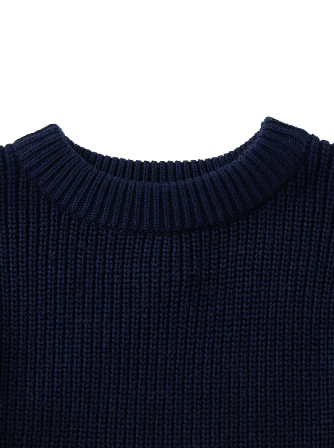 Striped Sweater - Dk. Navy