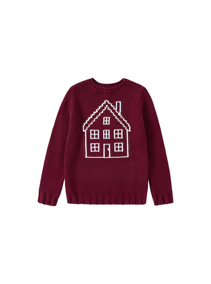 Big House Sweater - Wine mix