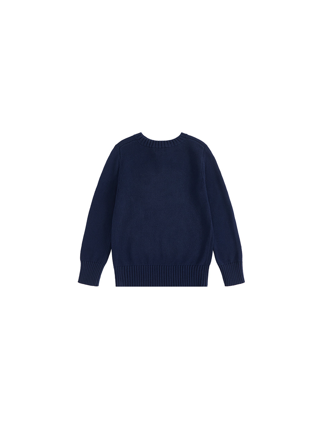 Emblem Sweater - Dk. Navy/Hot Rose Pink