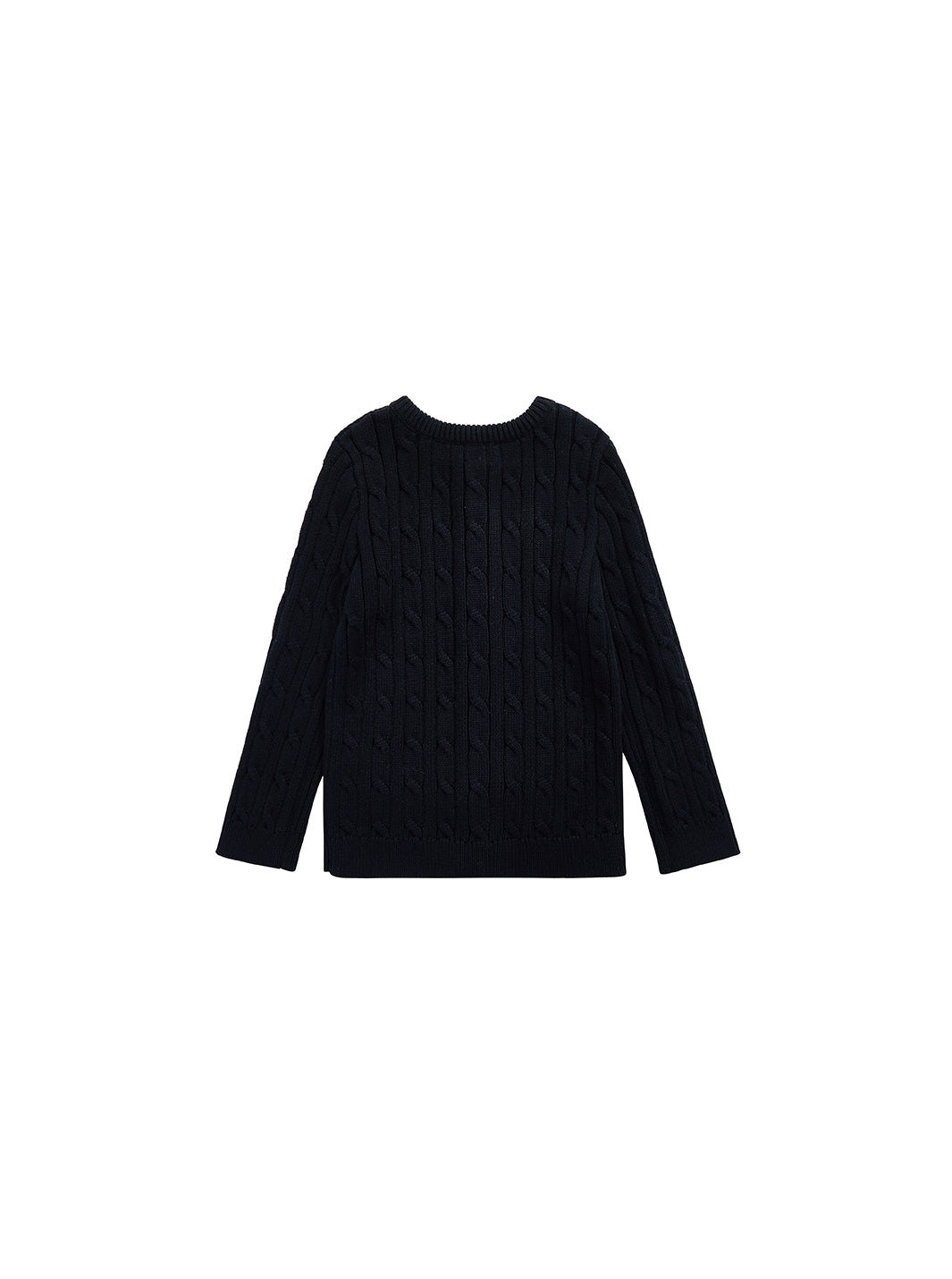 Cable Knit Cardigan - Black