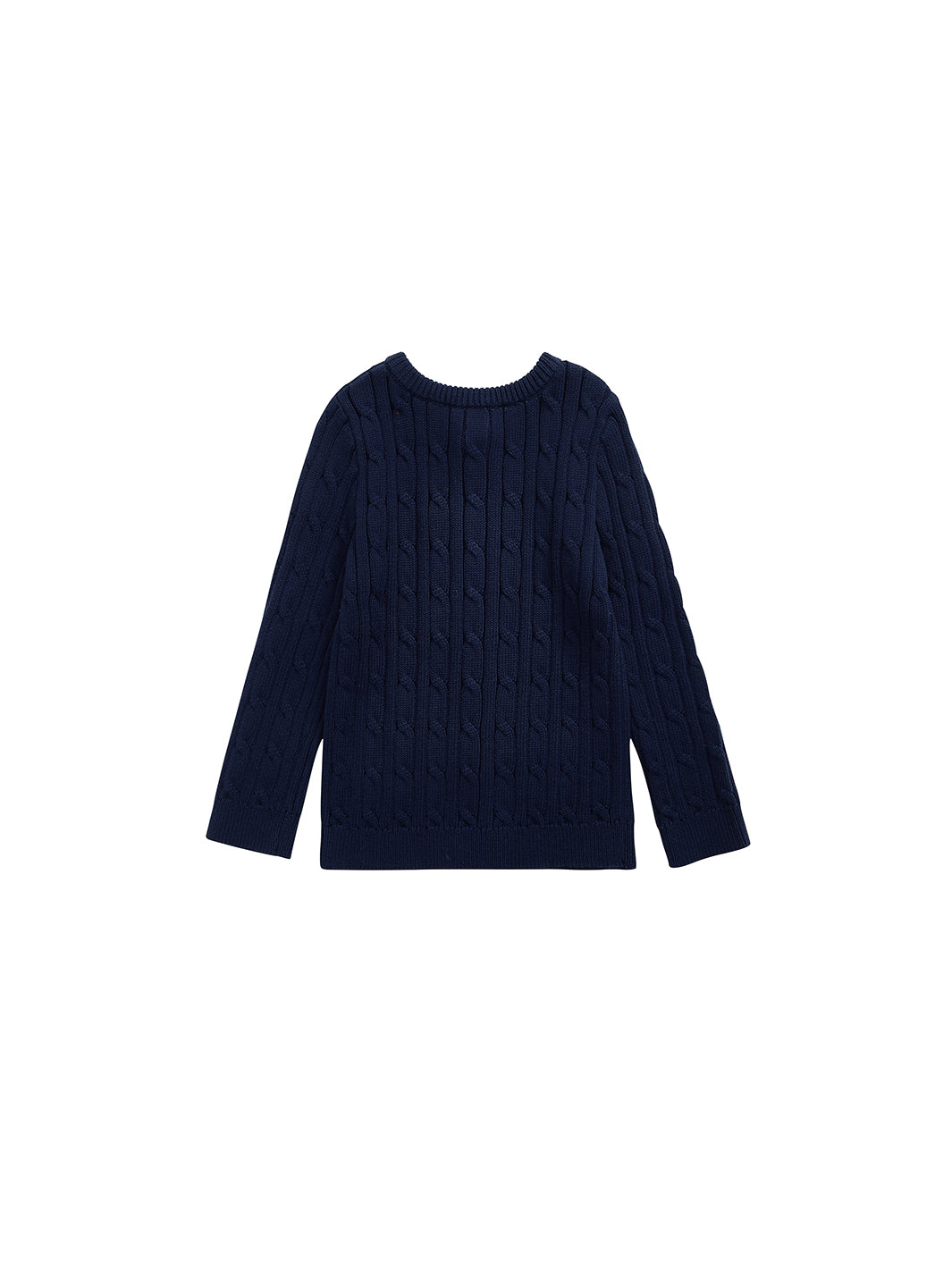 Cable Knit Cardigan - Navy
