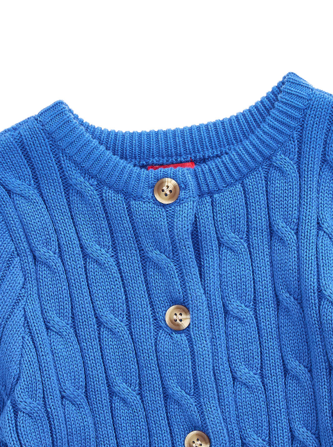 Cable Knit Cardigan - Marine Blue