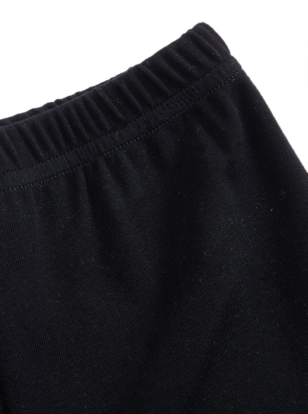 Velour Stripe Set - Black/off white