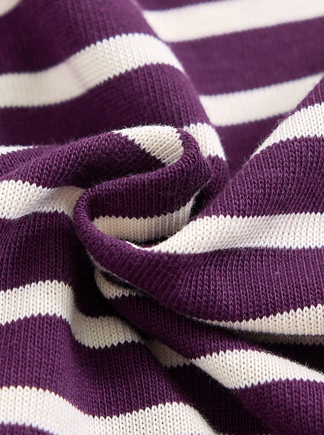 Classic Stripe Top - Plum/White