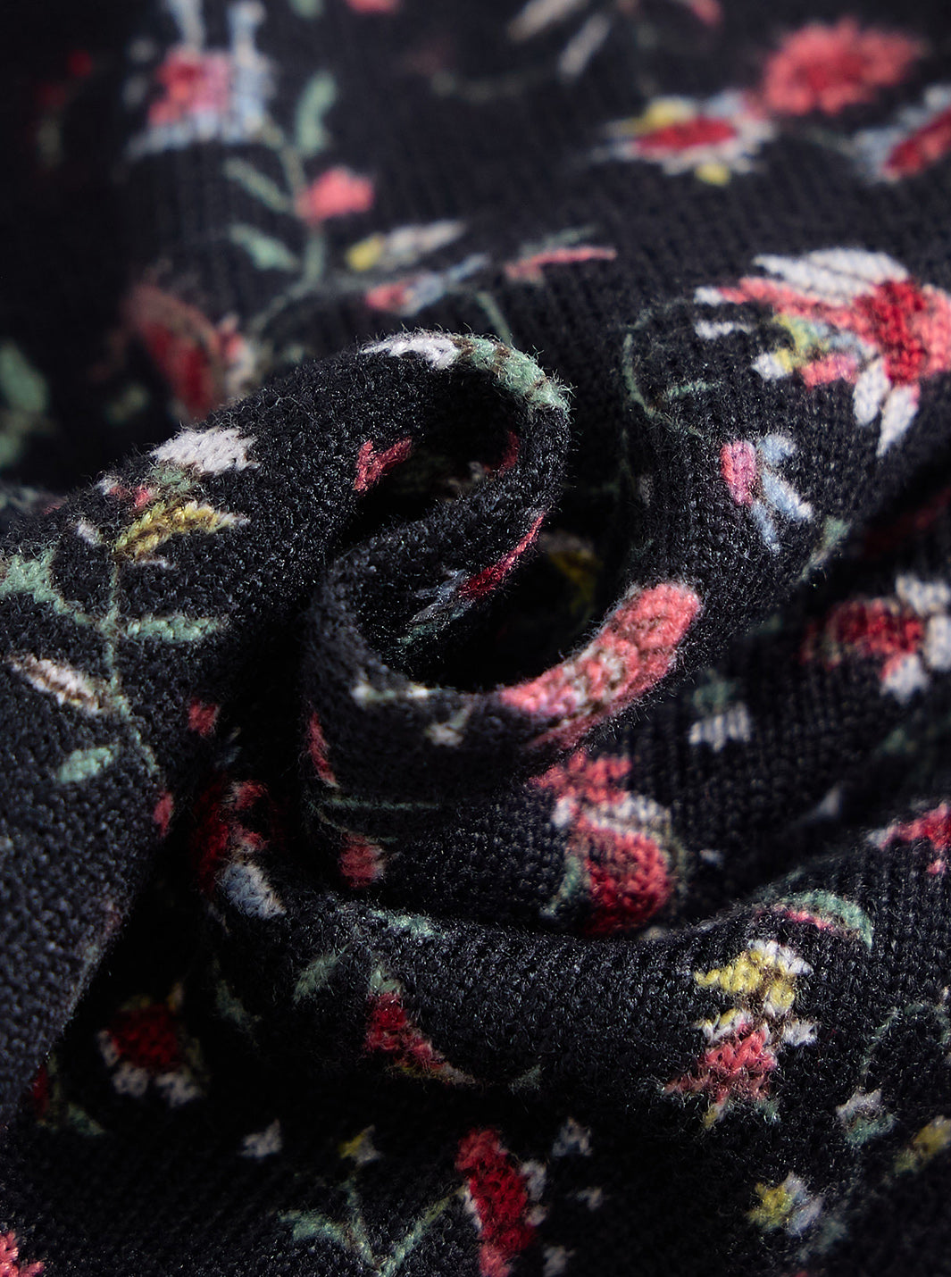 Floral Mock Neck T-shirt