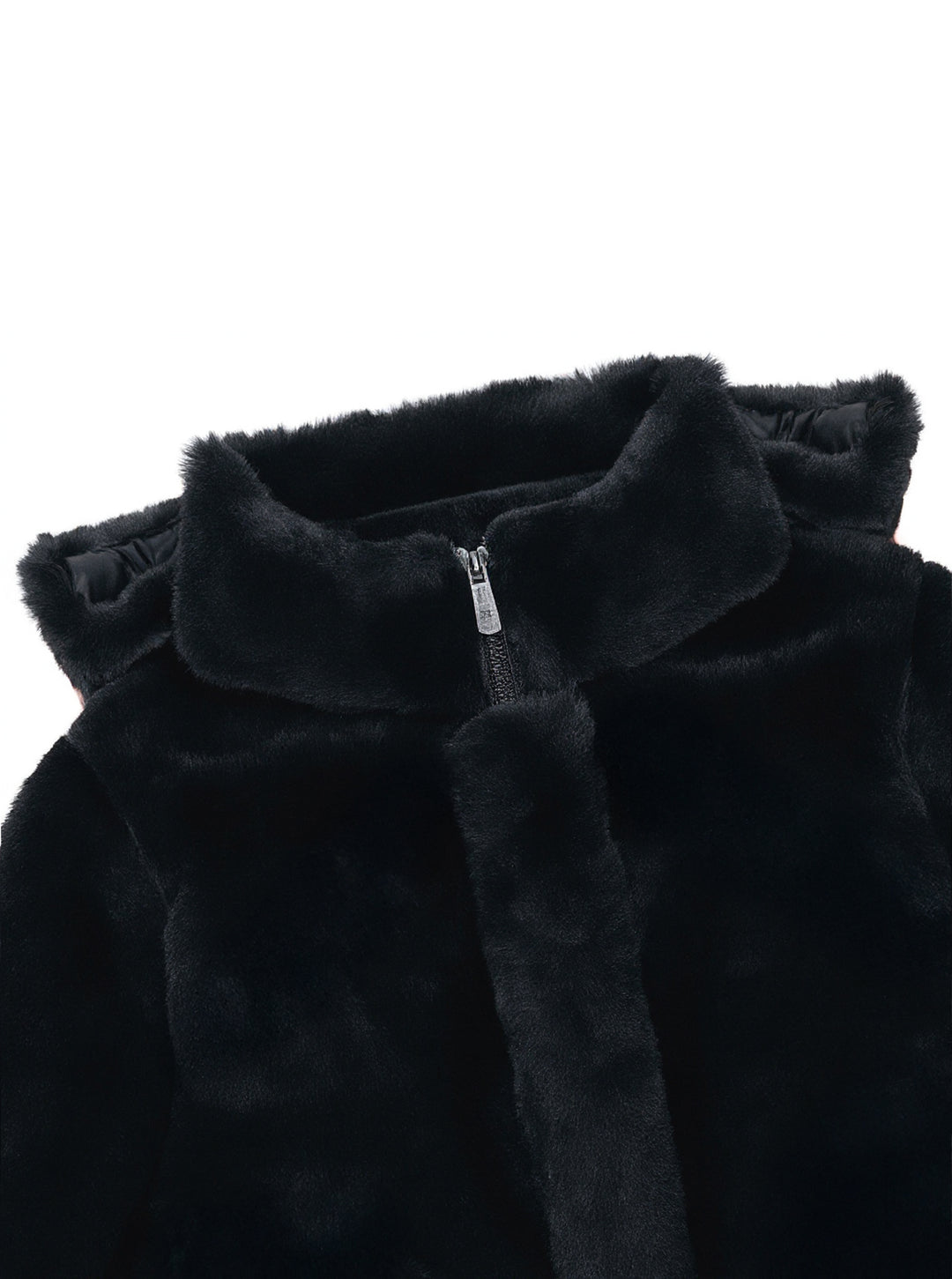 Fur mockneck Coat