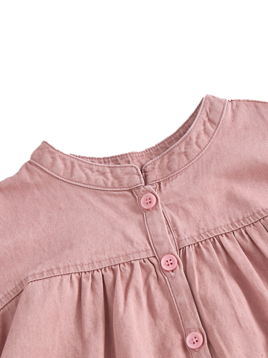 Solid Emblem Dress - Salmon