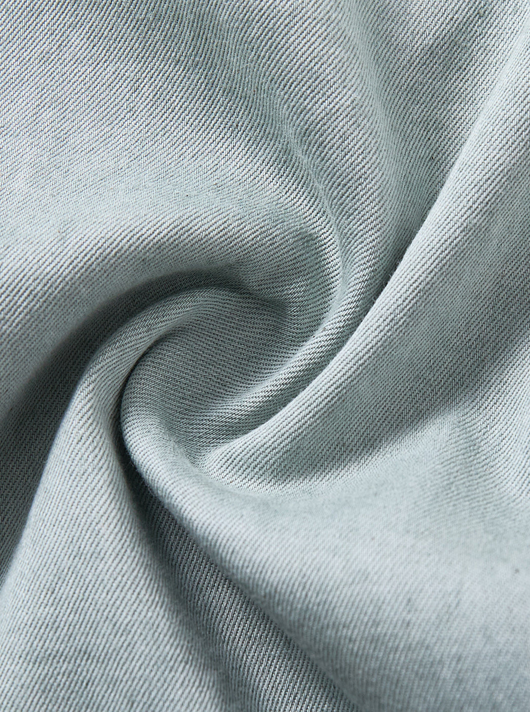 Solid Emblem Crop Shirt - Sage