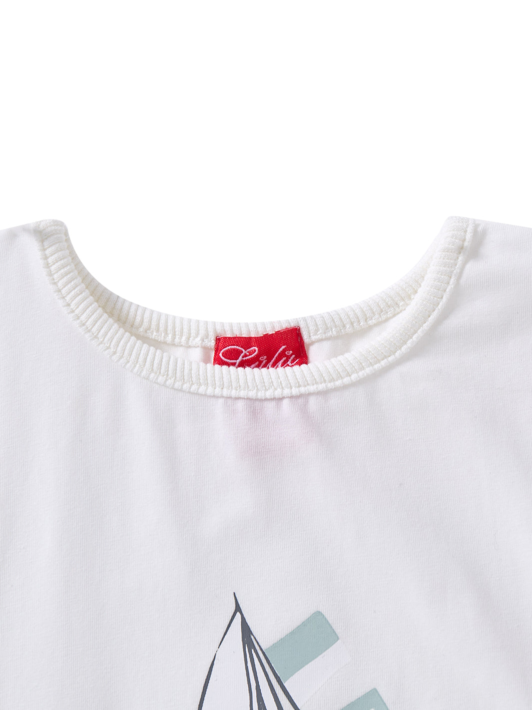 Nautical Print Short T-shirt