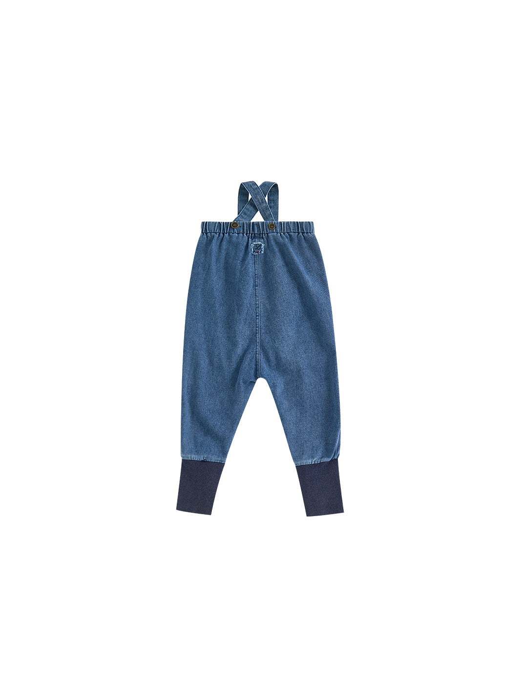 Navy Washed Romper
