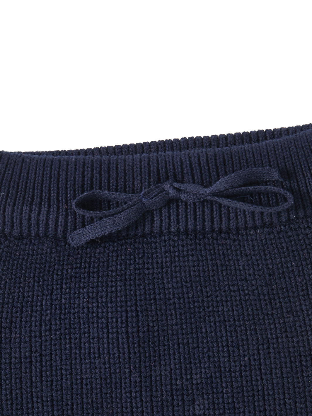 Signature Knit Ribbed Short Pants - Deep Navy