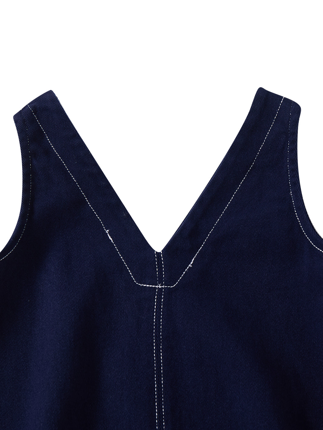 Twill Topstitch Jumper - Navy