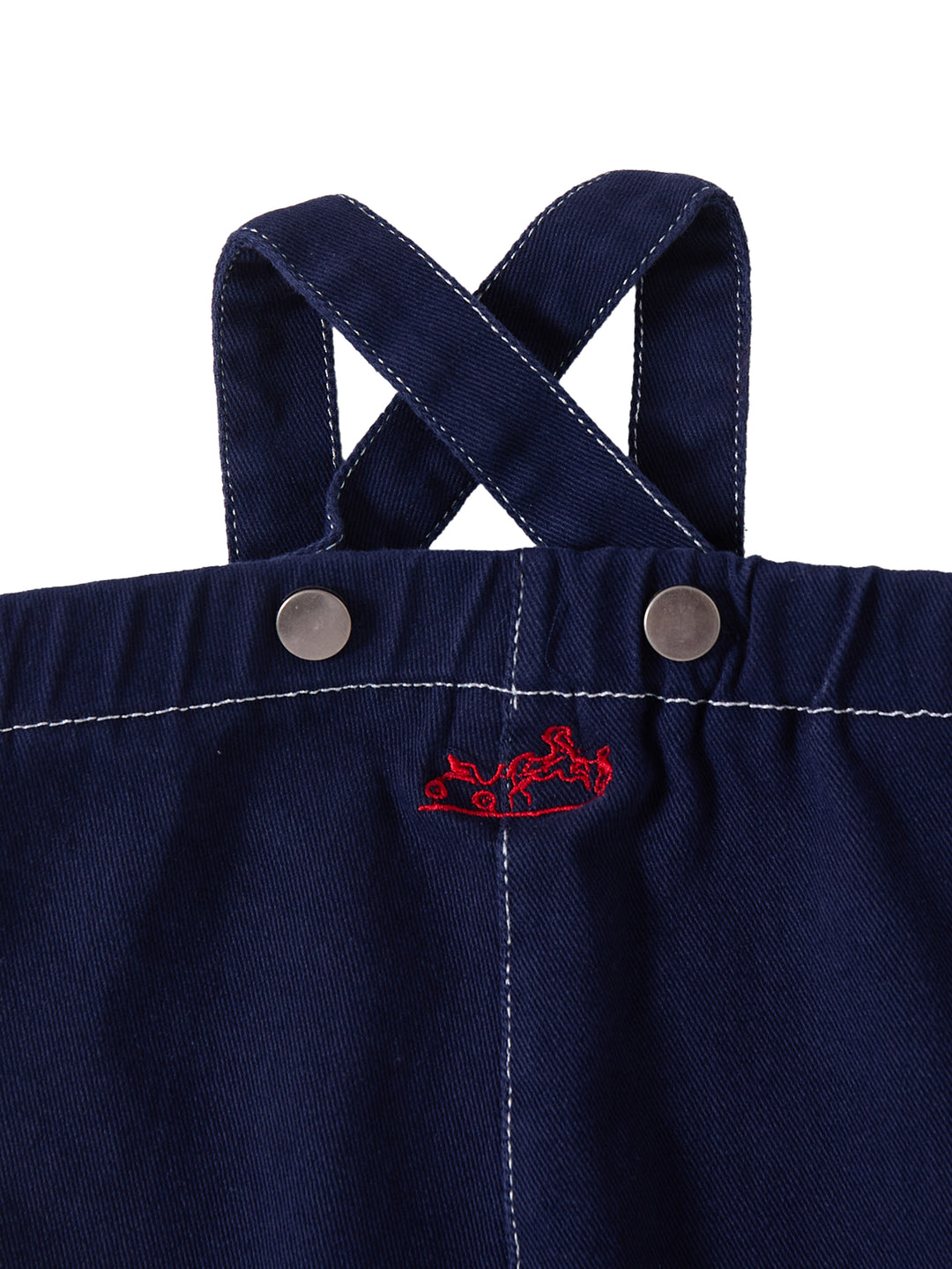 Twill Topstitch Overall - Navy