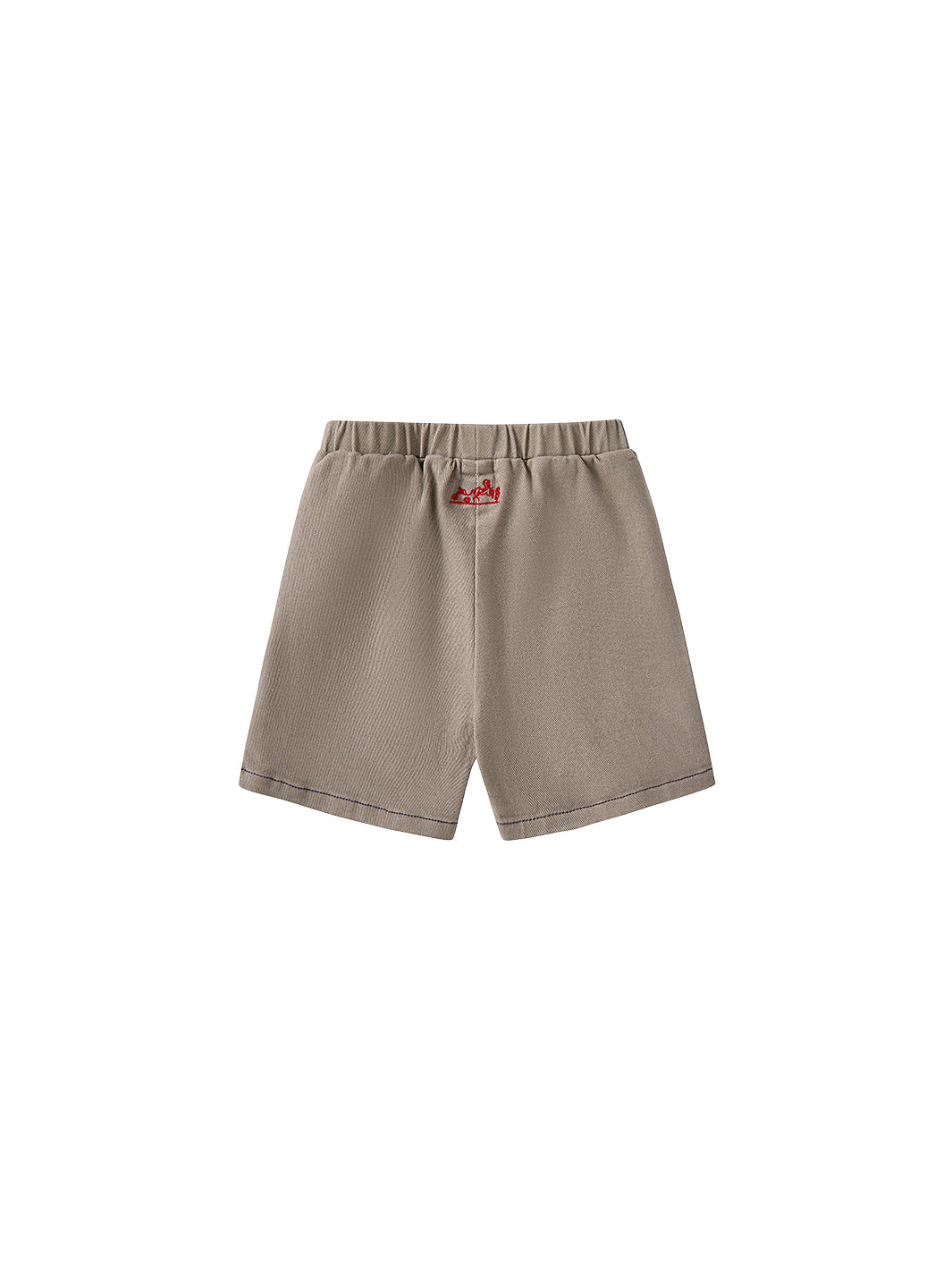 Twill Emblem Short Pants - Grey