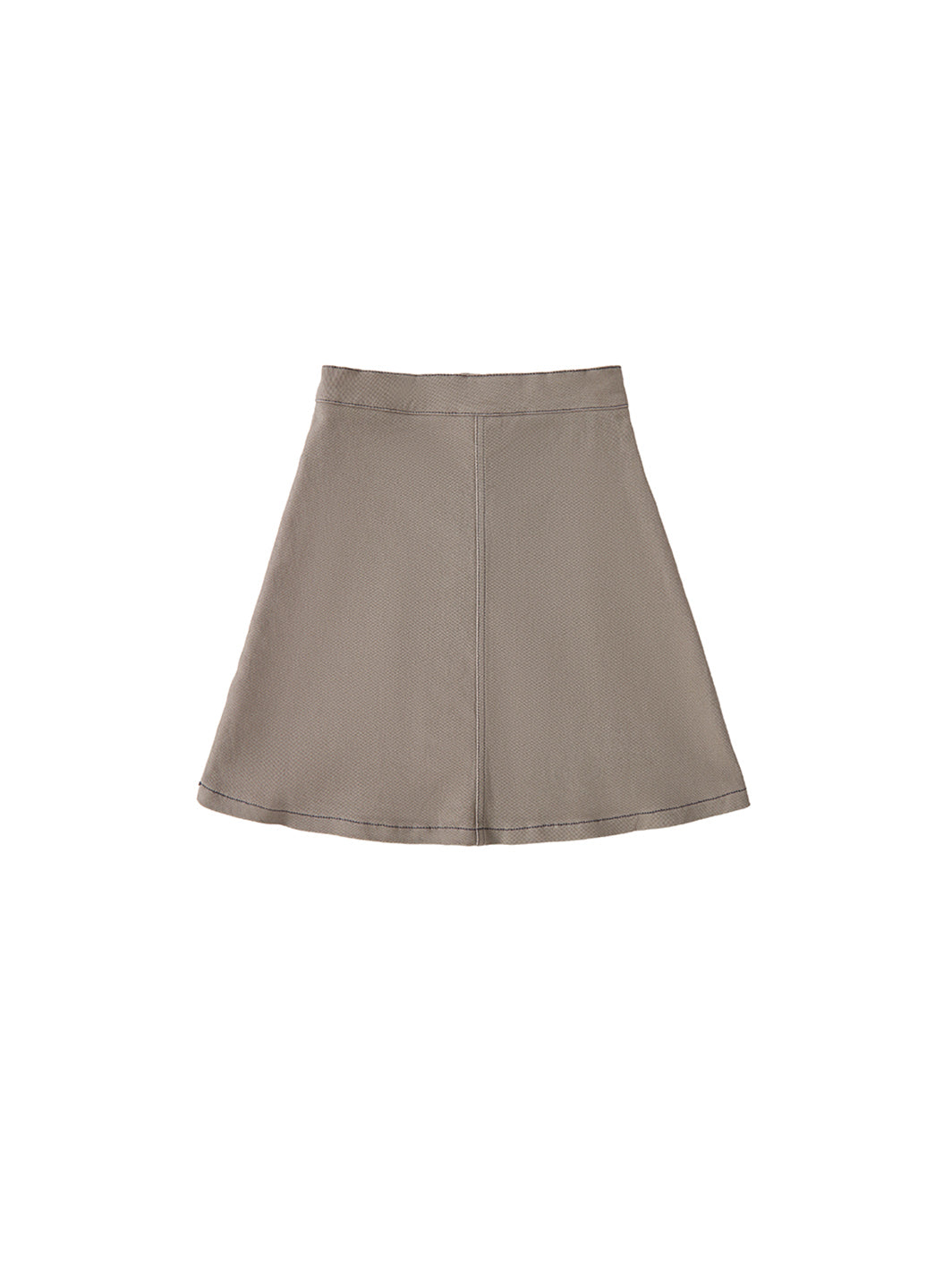 Embroidered Parade Skirt - Grey