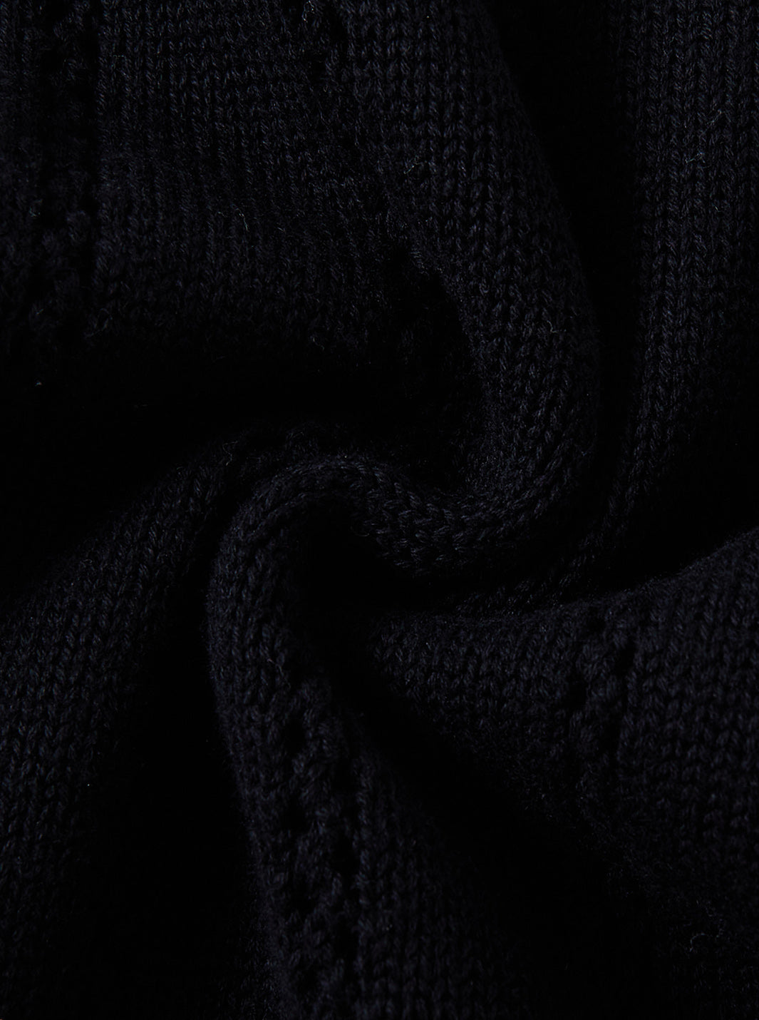Contrast Edge Sweater - Black