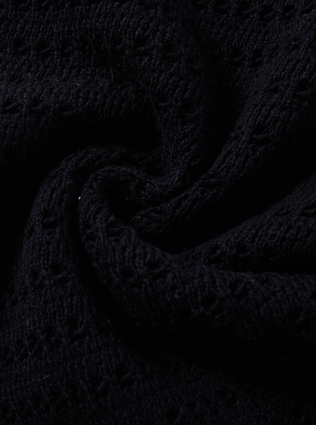 Eyelet Vest - Black