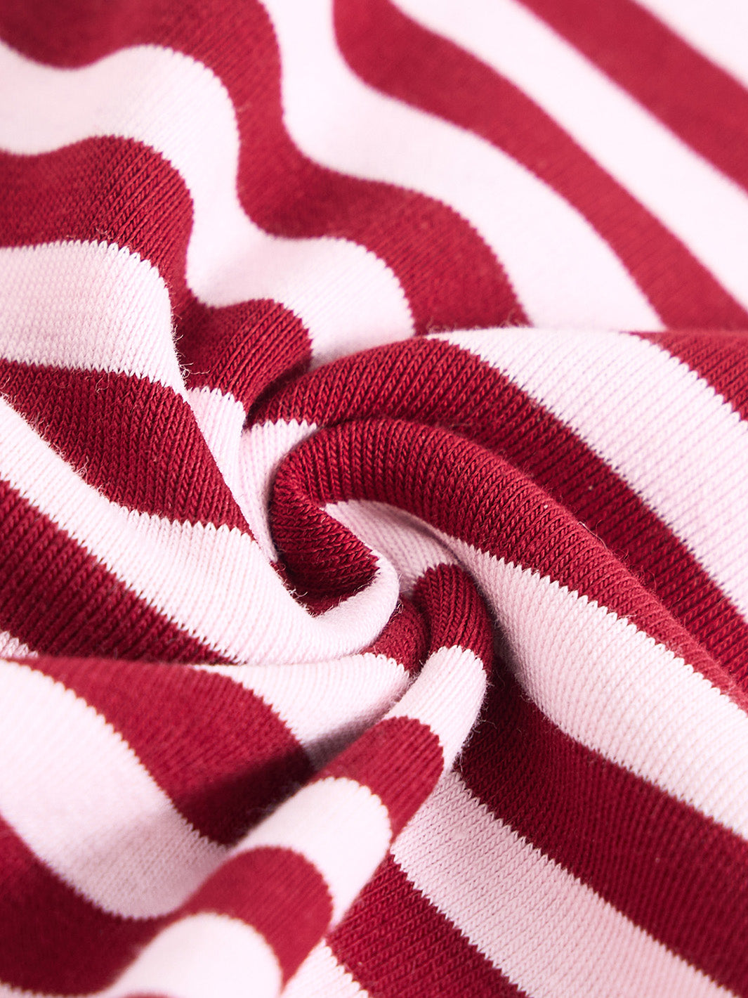 Striped Nightgown - Burgandy/Pink